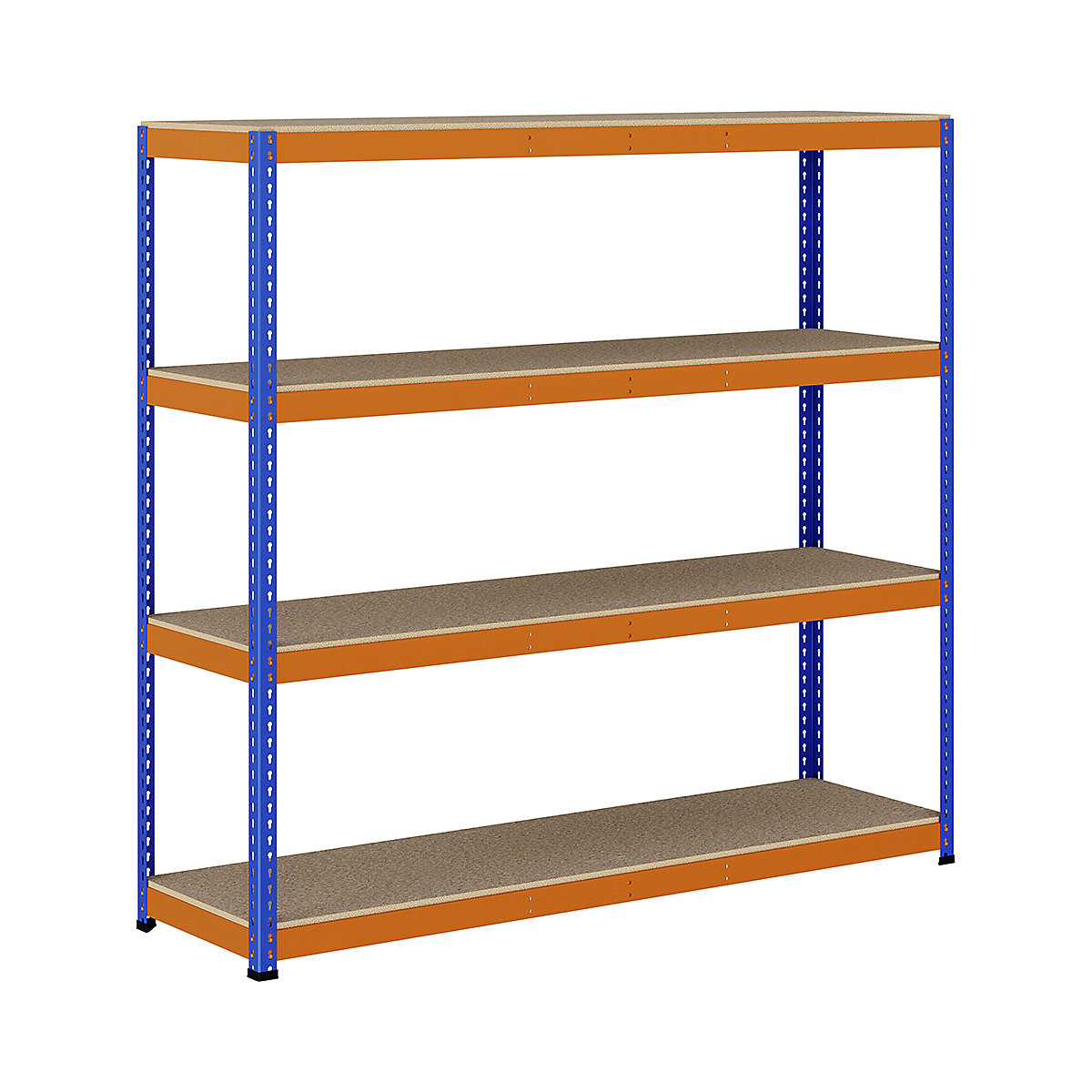 BiG400 1980mm High Racking, BiG400 1980mm High Racking, BiG400 Racking 1980h x 2135w x 610d mm 4 Levels 400kg UDL Blue & Orange-334