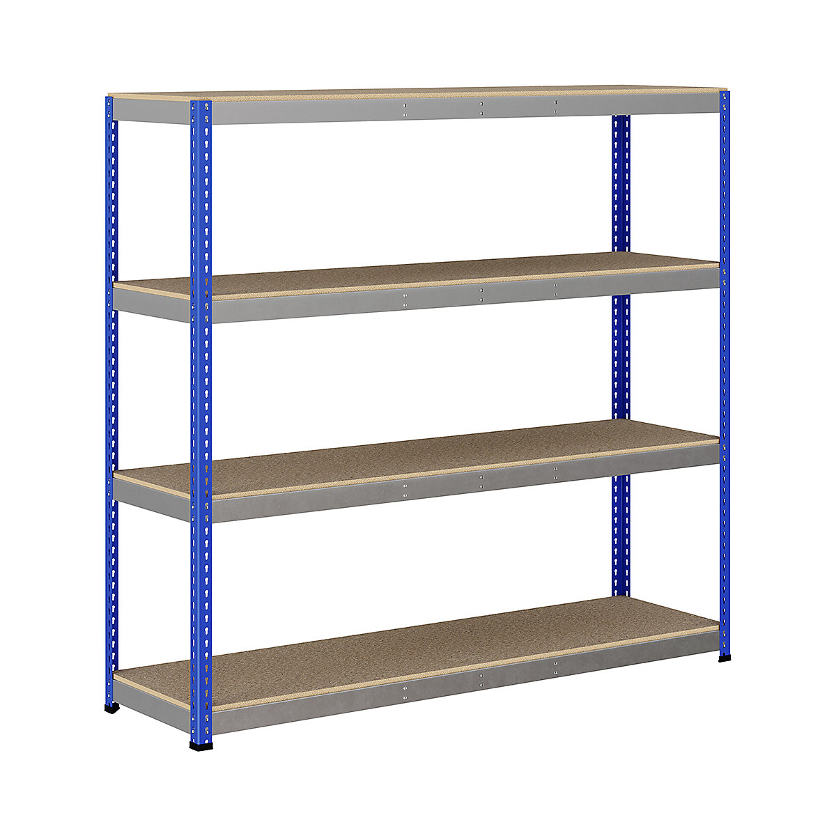 BiG400 1980mm High Racking, BiG400 1980mm High Racking, BiG400 Racking 1980h X 2135w X 610d Mm 4 Levels 400kg UDL Blue & Silver-194