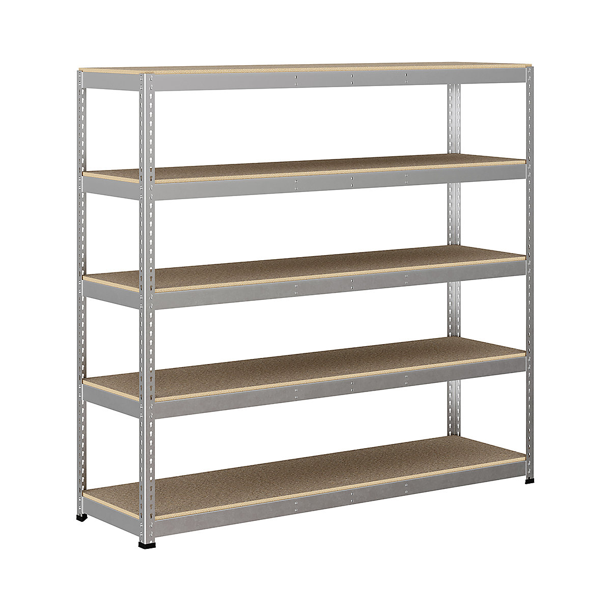 BiG400 1980mm High Racking, BiG400 1980mm High Racking, BiG400 Racking 1980h X 2135w X 610d Mm 5 Levels 375kg UDL Silver-303