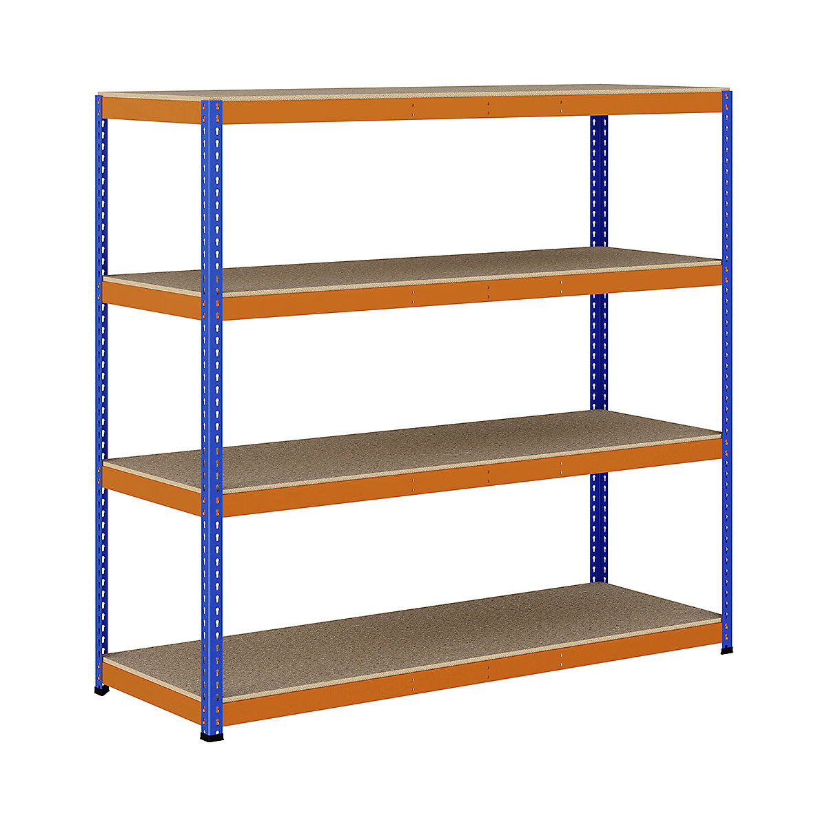 BiG400 1980mm High Racking, BiG400 1980mm High Racking, BiG400 Racking 1980h x 2135w x 760d mm 4 Levels 400kg UDL Blue & Orange-97