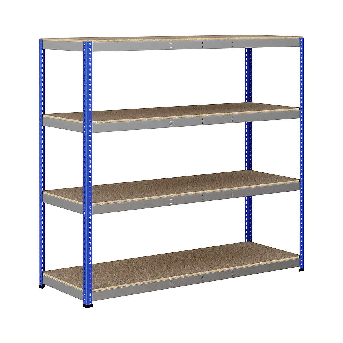 BiG400 1980mm High Racking, BiG400 1980mm High Racking, BiG400 Racking 1980h X 2135w X 760d Mm 4 Levels 400kg UDL Blue & Silver-163