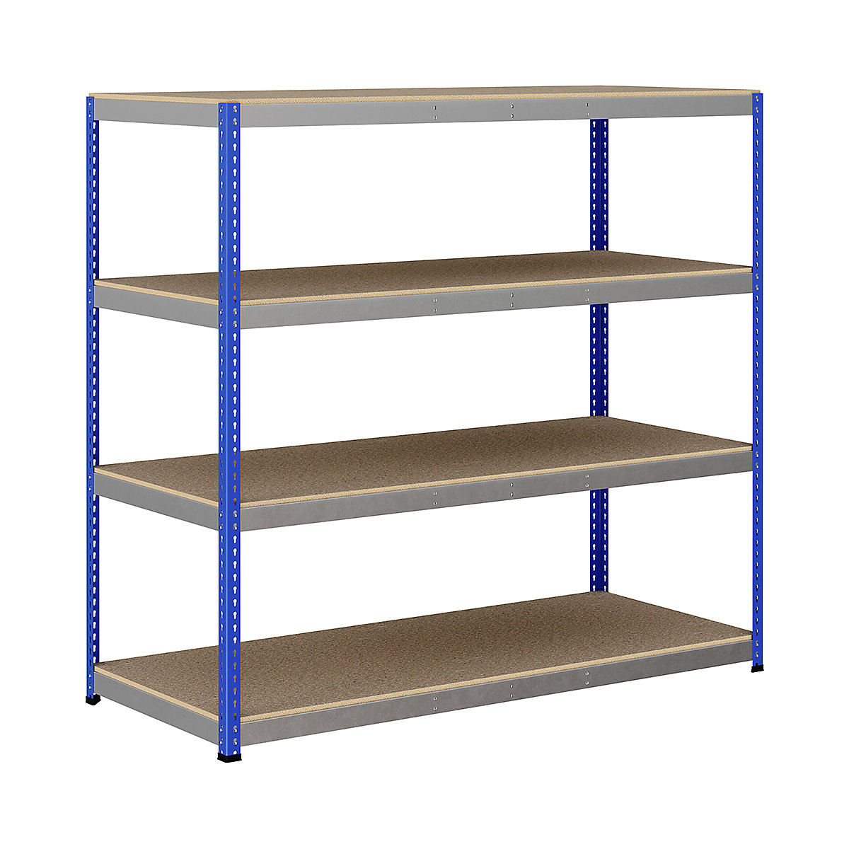 BiG400 1980mm High Racking, BiG400 1980mm High Racking, BiG400 Racking 1980h X 2135w X 915d Mm 4 Levels 400kg UDL Blue & Silver-207