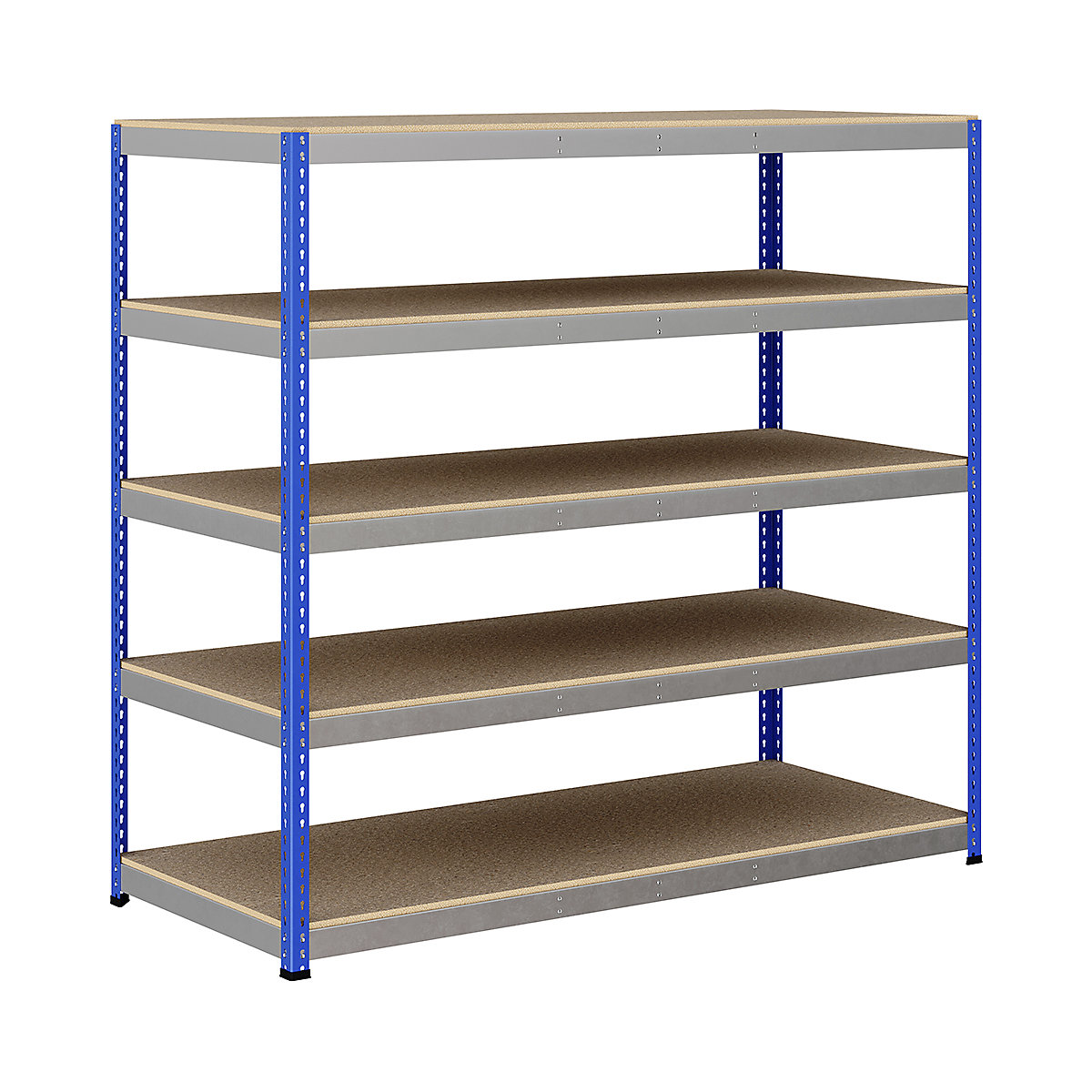 BiG400 1980mm High Racking, BiG400 1980mm High Racking, BiG400 Racking 1980h X 2135w X 915d Mm 5 Levels 375kg UDL Blue & Silver-106
