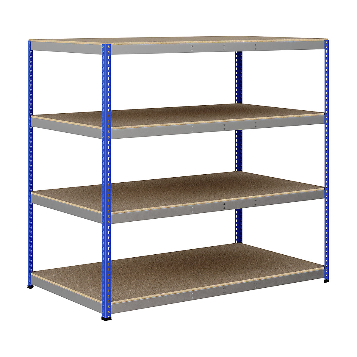 BiG400 1980mm High Racking, BiG400 1980mm High Racking, BiG400 Racking 1980h X 2135w X 1220d Mm 4 Levels 400kg UDL Blue & Silver-291