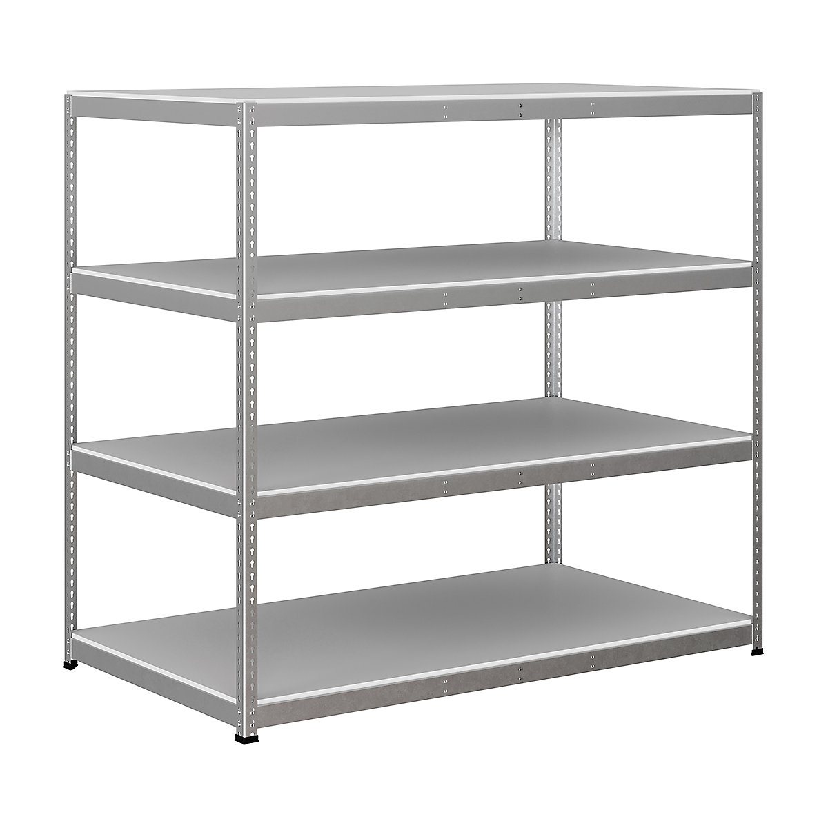 BiG400 1980mm High Racking, BiG400 1980mm High Racking, BiG400 Melamine Racking 1980h x 2135w x 1220d mm 4 Levels 400kg UDL Silver-225