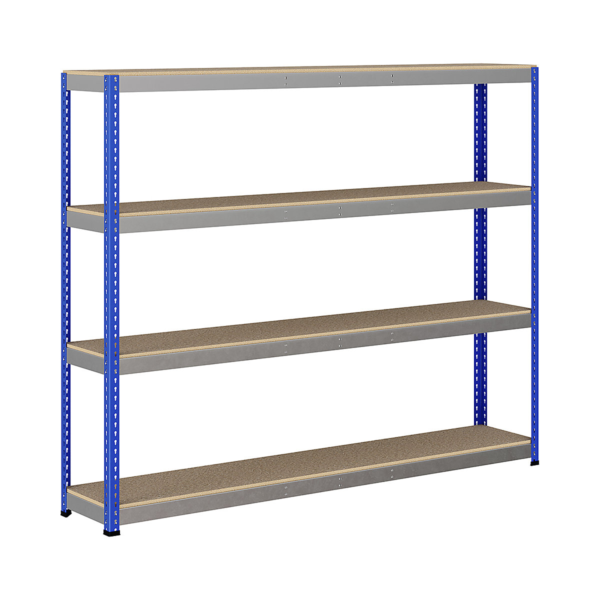 BiG400 1980mm High Racking, BiG400 1980mm High Racking, BiG400 Racking 1980h X 2440w X 455d Mm 4 Levels 400kg UDL Blue & Silver-53