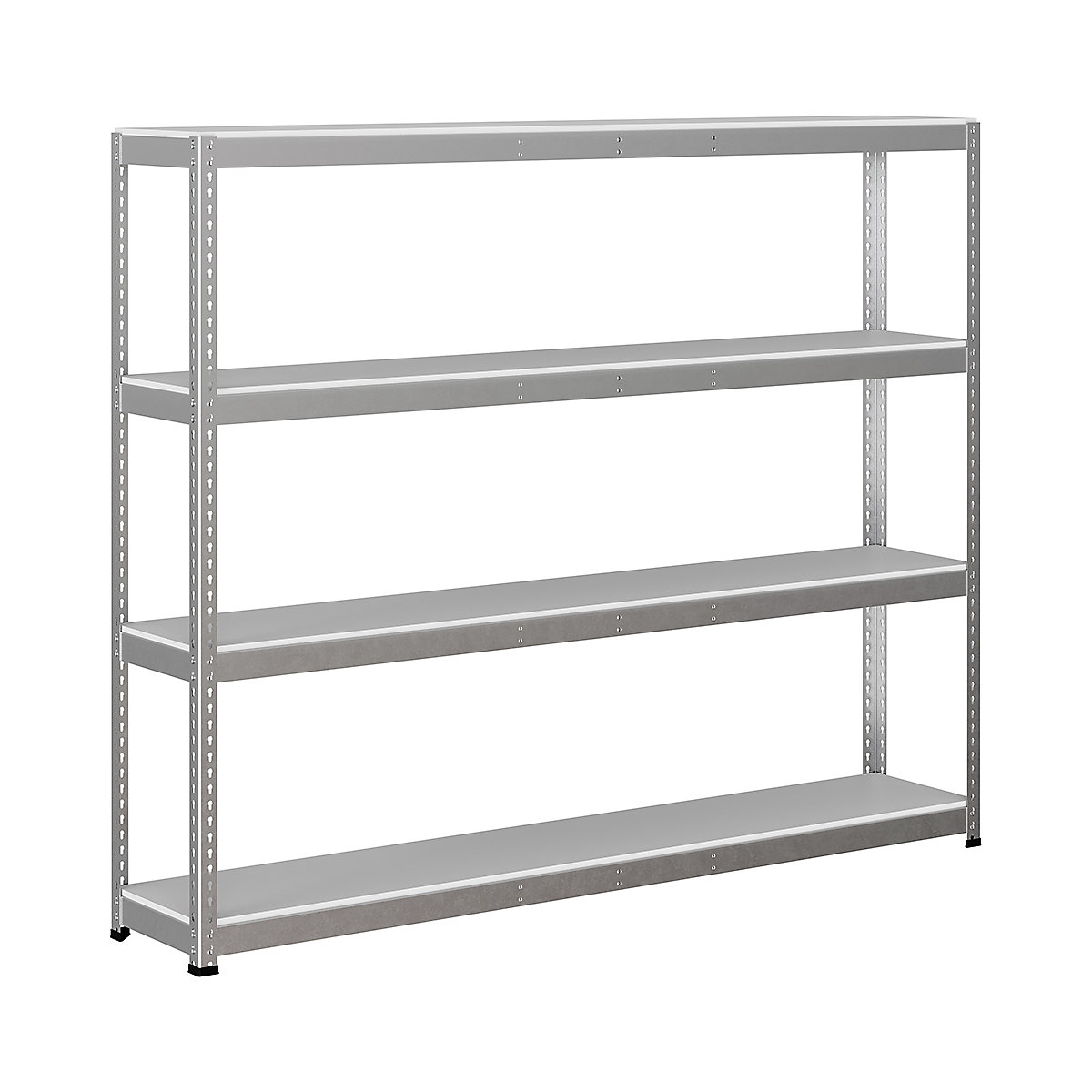 BiG400 1980mm High Racking, BiG400 1980mm High Racking, BiG400 Melamine Racking 1980h x 2440w x 455d mm 4 Levels 400kg UDL Silver-19