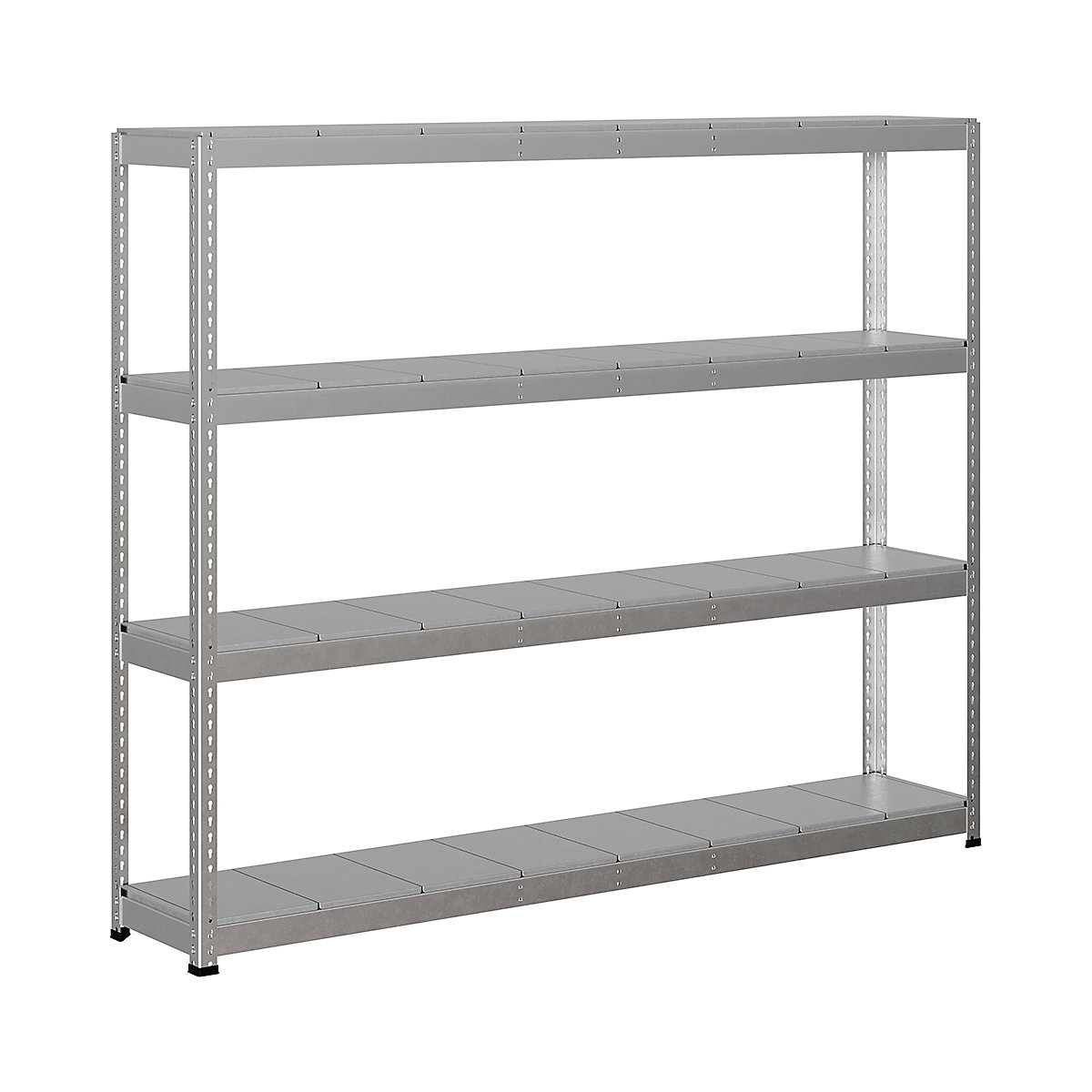 BiG400 1980mm High Racking, BiG400 1980mm High Racking, BiG400 Steel Racking 1980h X 2440w X 455d Mm 4 Levels 400kg UDL Silver-40