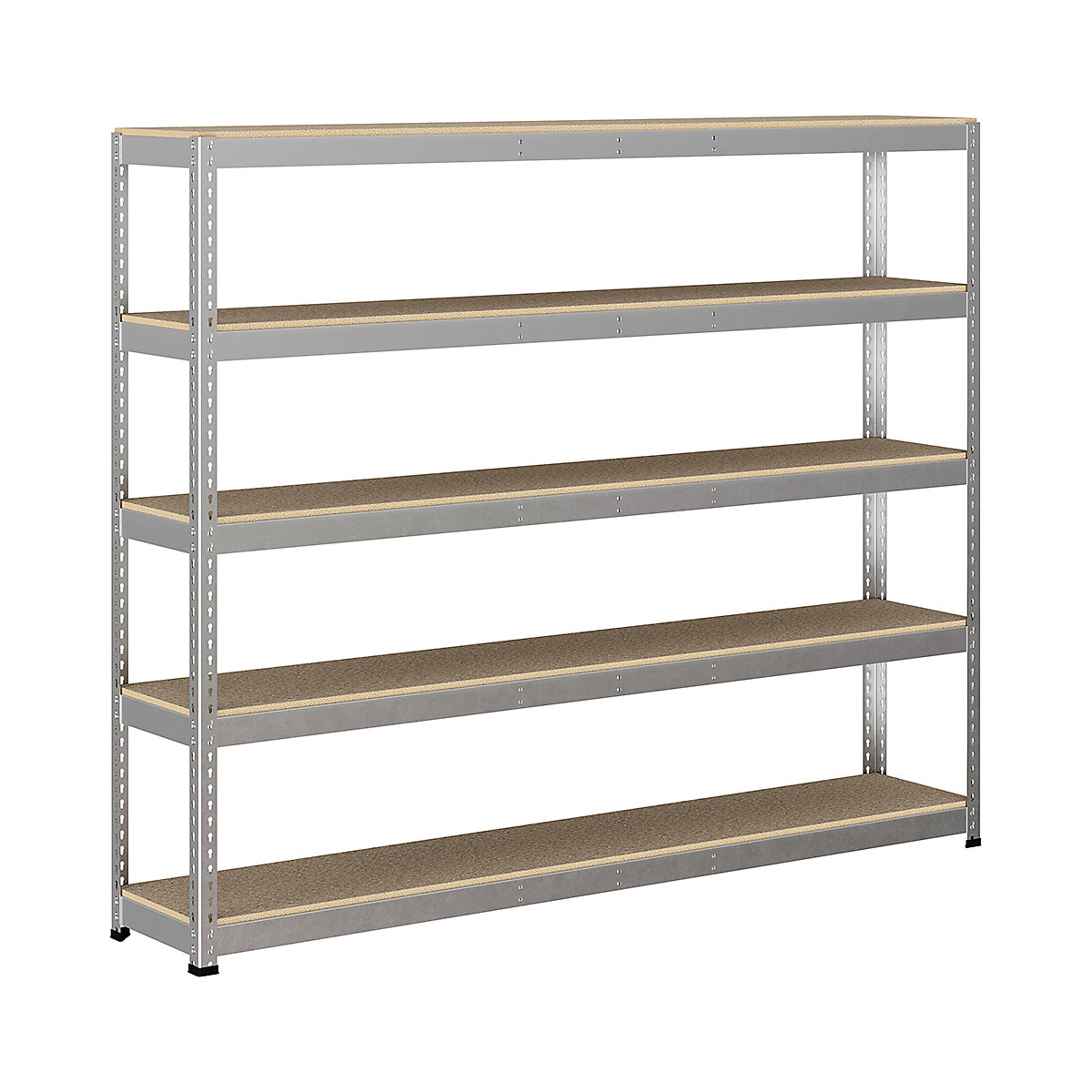 BiG400 1980mm High Racking, BiG400 1980mm High Racking, BiG400 Racking 1980h X 2440w X 455d Mm 5 Levels 370kg UDL Silver-20