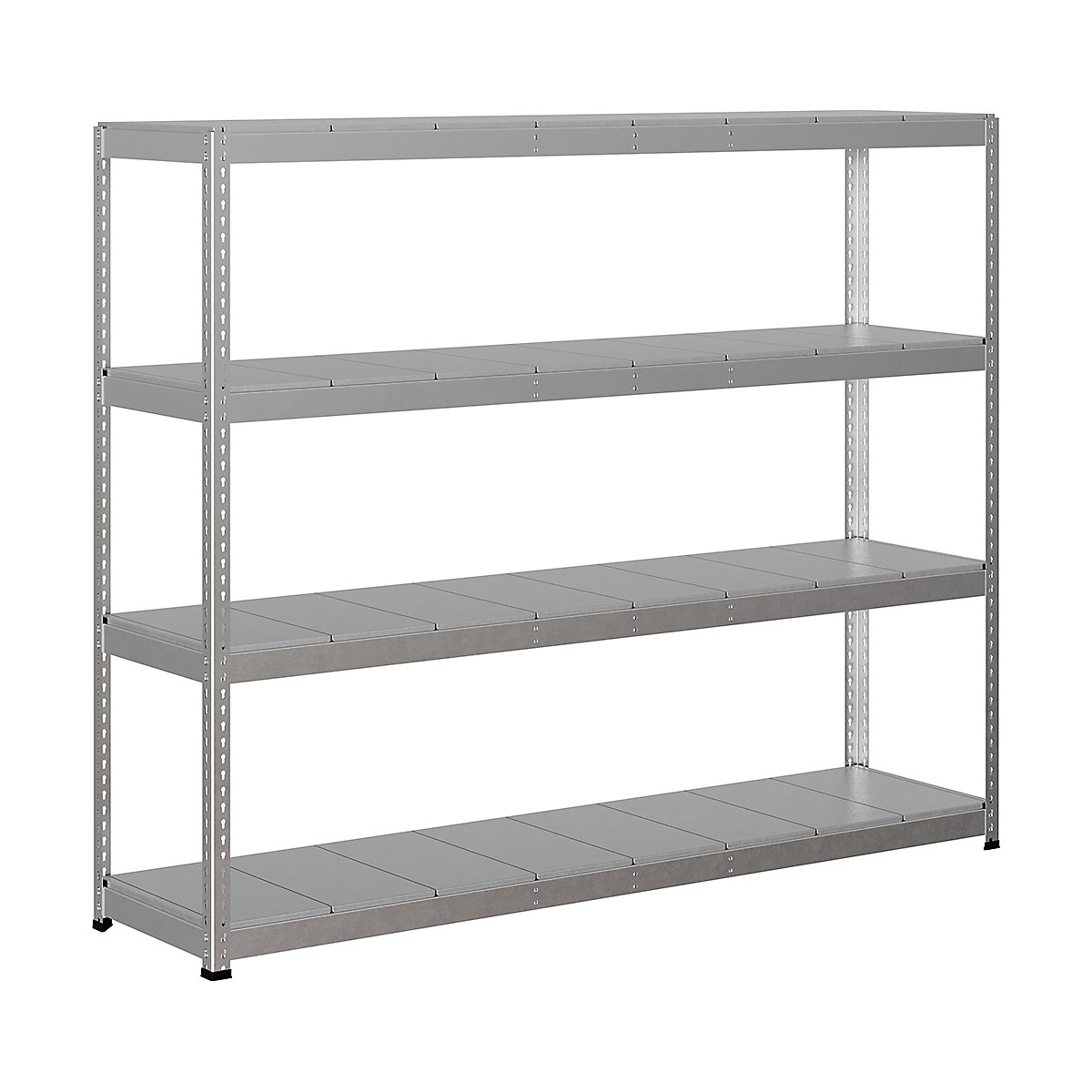 BiG400 1980mm High Racking, BiG400 1980mm High Racking, BiG400 Steel Racking 1980h X 2440w X 610d Mm 4 Levels 400kg UDL Silver-77