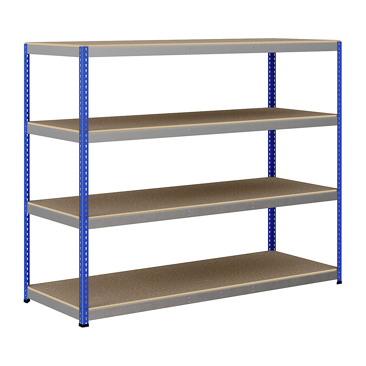 BiG400 1980mm High Racking, BiG400 1980mm High Racking, BiG400 Racking 1980h X 2440w X 915d Mm 4 Levels 400kg UDL Blue & Silver-98