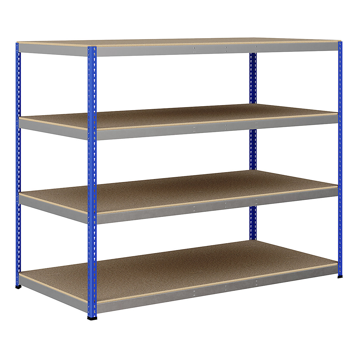 BiG400 1980mm High Racking, BiG400 1980mm High Racking, BiG400 Racking 1980h X 2440w X 1220d Mm 4 Levels 400kg UDL Blue & Silver-58