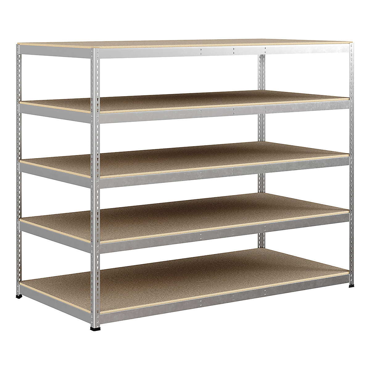 BiG400 1980mm High Racking, BiG400 1980mm High Racking, BiG400 Racking 1980h X 2440w X 1220d Mm 5 Levels 375kg UDL Silver-32