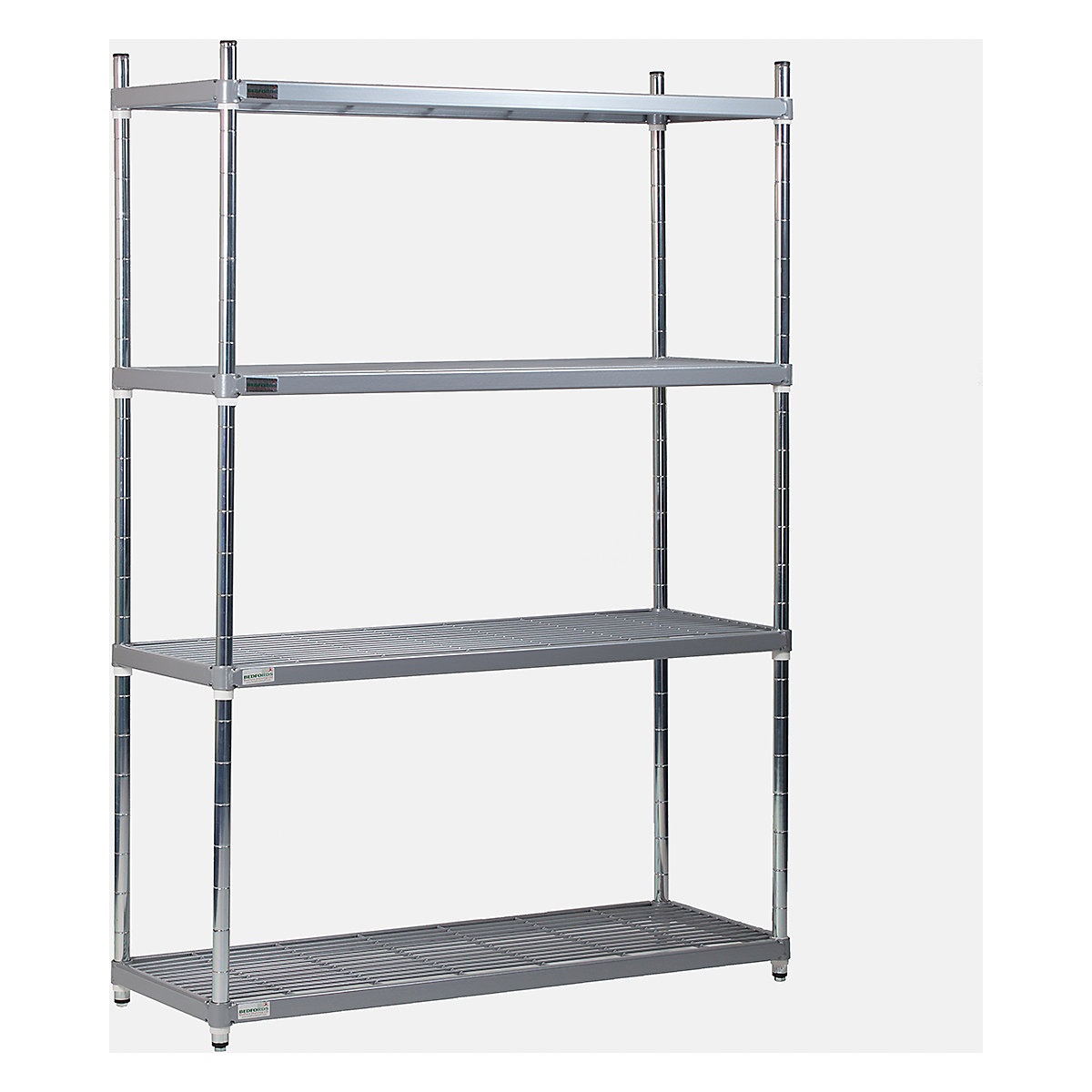 BiGDUG Quatermaster Nylon Wire Shelving, BiGDUG Quatermaster Nylon Wire Shelving, BiGDUG Quatermaster Nylon Wire Shelving | 3 Tier | Starter Bay | 1500h x 1466w x 391d mm | 90kg UDL-1