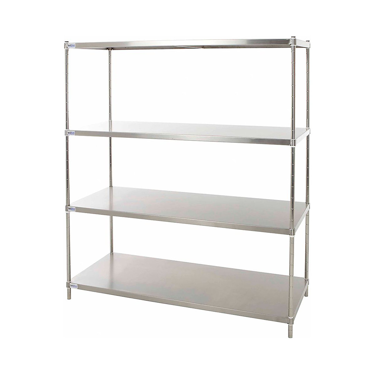 BiGDUG Stainless Steel Shelving with Solid Shelves