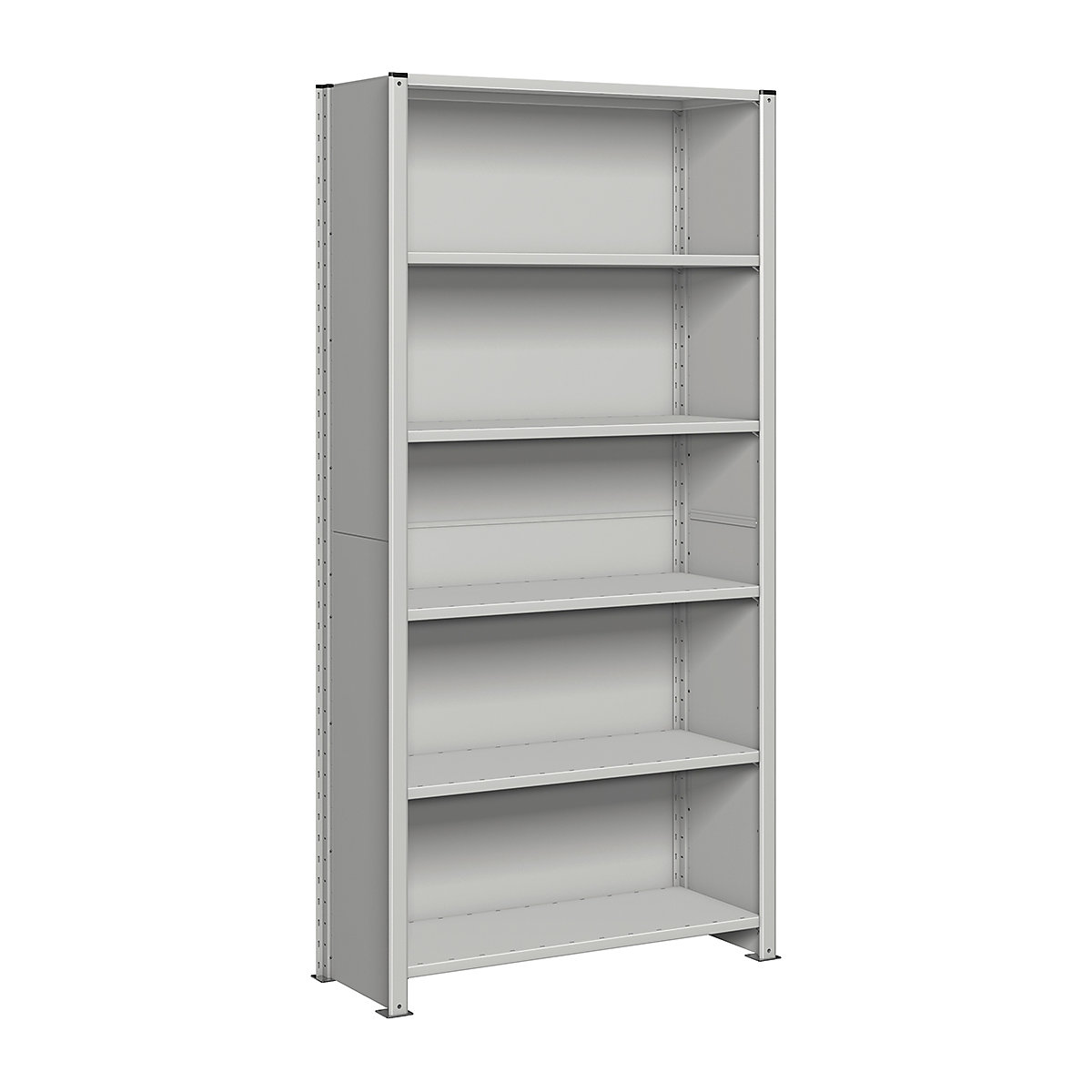 Euro Clad Shelving, Euro Clad Shelving, Euro Shelving Clad Starter Bay | 2100h x 1000w x 300d mm | Light Grey | 6 Shelves | 160kg UDL*-2