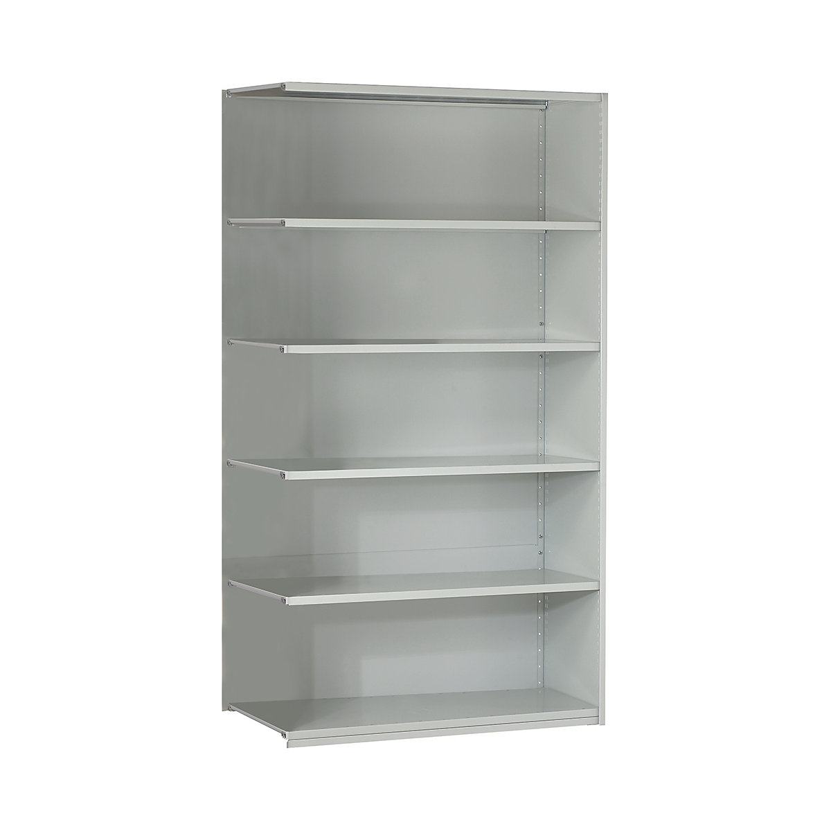 Stormor Solo Closed Shelving, Stormor Solo Closed Shelving, Stormor Solo Shelving Closed Extension Bay | 1850h x 1000w x 300d mm | Light Grey | 6 Shelves | 70kg UDL*-0