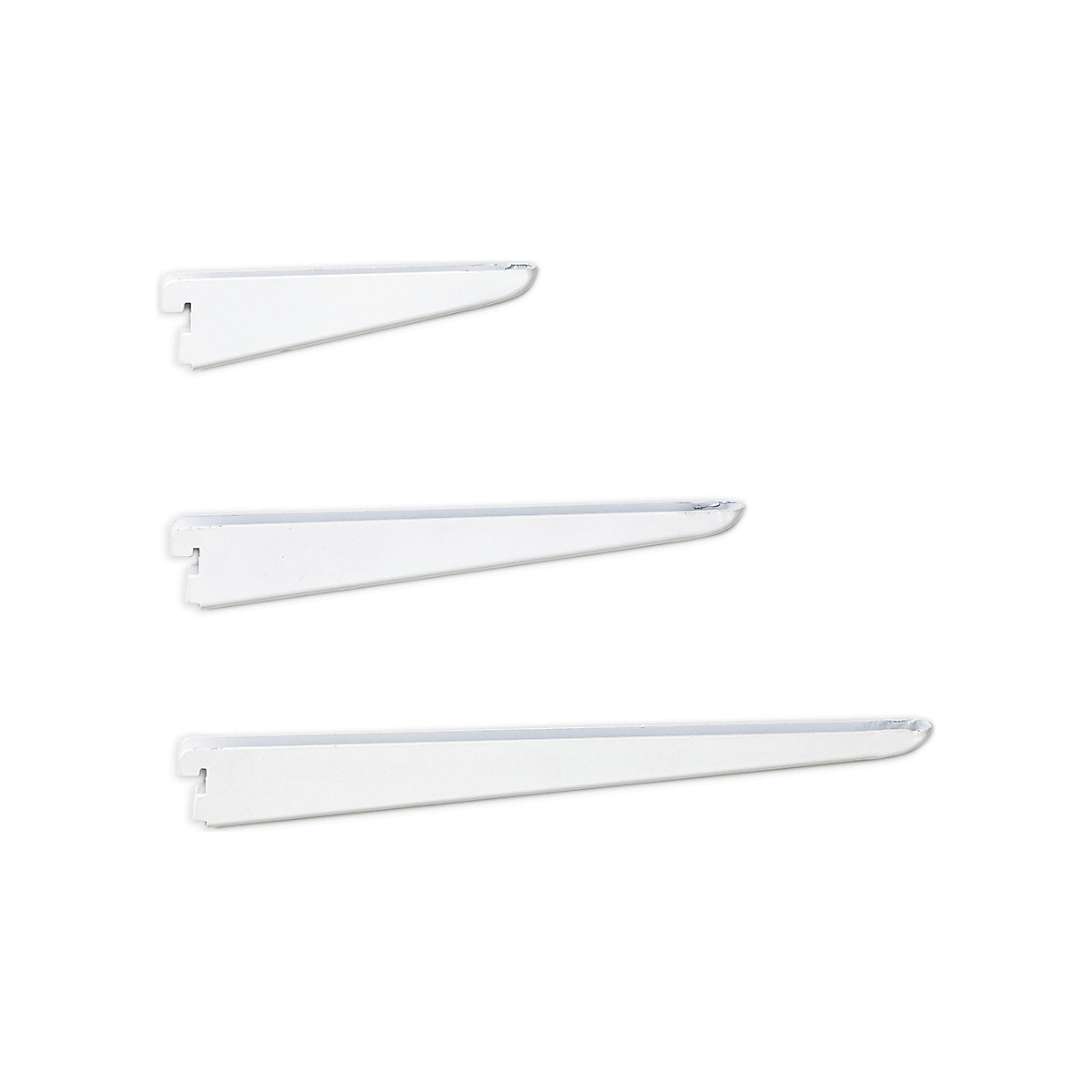 TwinSlot Light-Duty Custom-Build Wall Mounted Shelving System - Matt White (Product illustration 3)-2