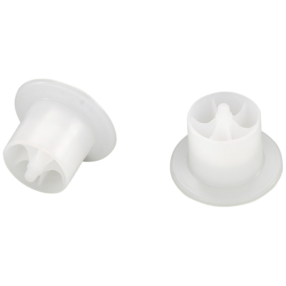 Medium Duty Roller Track with Flanged White Plastic Rollers (Product illustration 2)-1