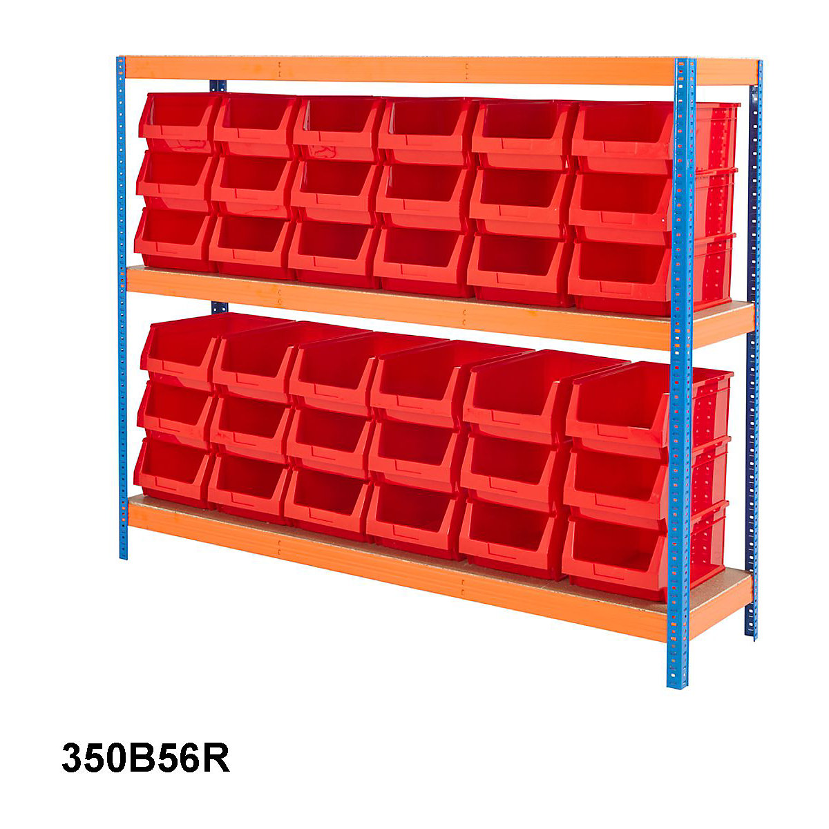 BiGDUG Essentials Industrial Shelving with Plastic Parts Bins (Product illustration 5)-4