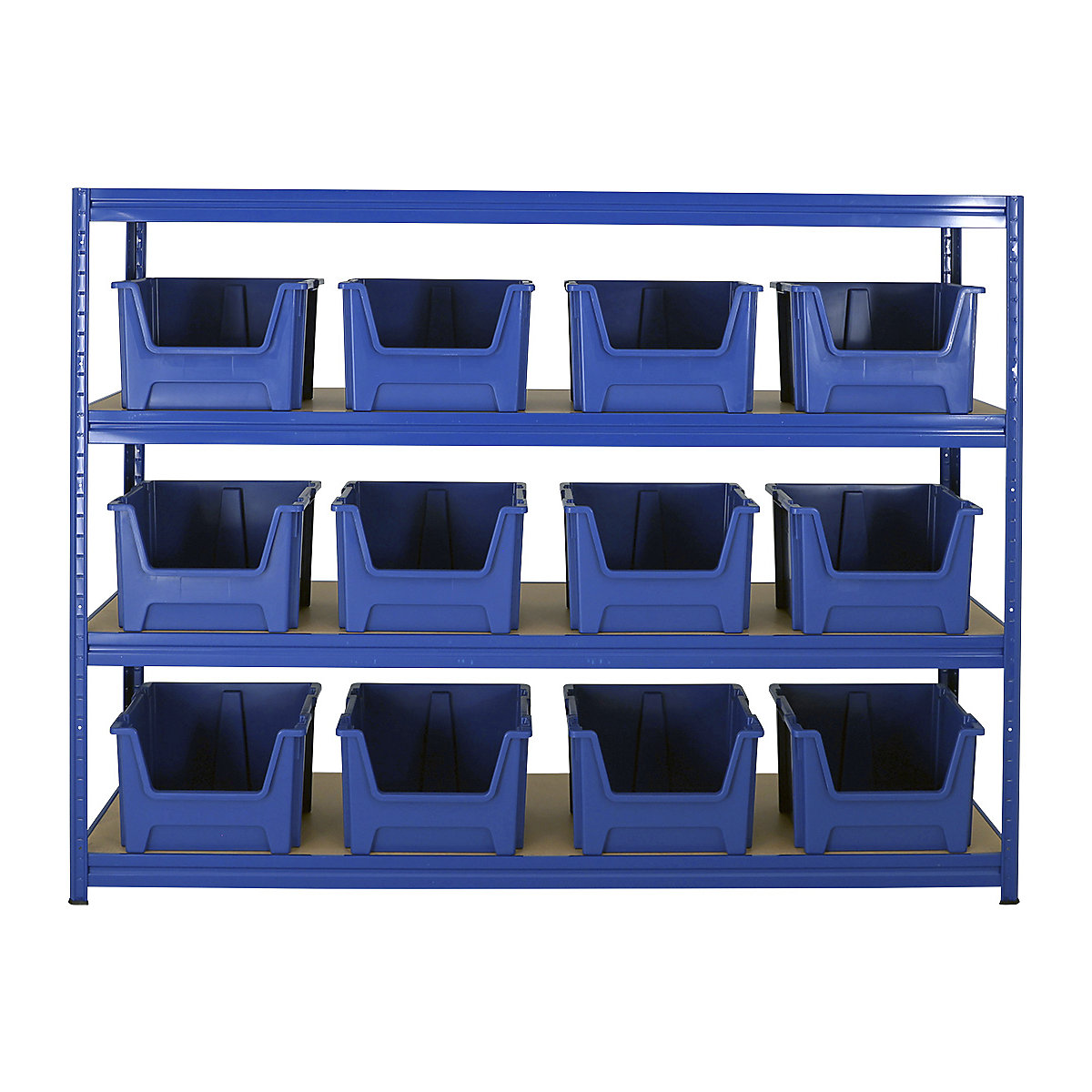 BiGDUG Garage Heavy-Duty Shelving Kit With Large Recycled Plastic Pick Bins (Product illustration 3)-2