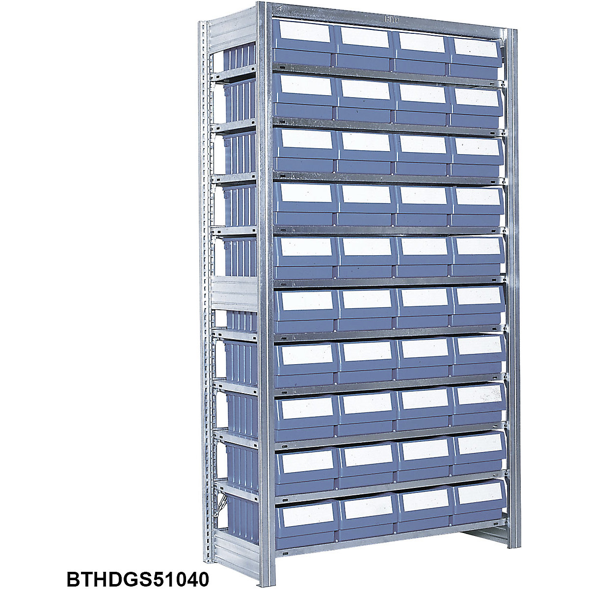 High Density Galvanised Shelving with Plastic Parts Shelf Bins (Product illustration 5)-4
