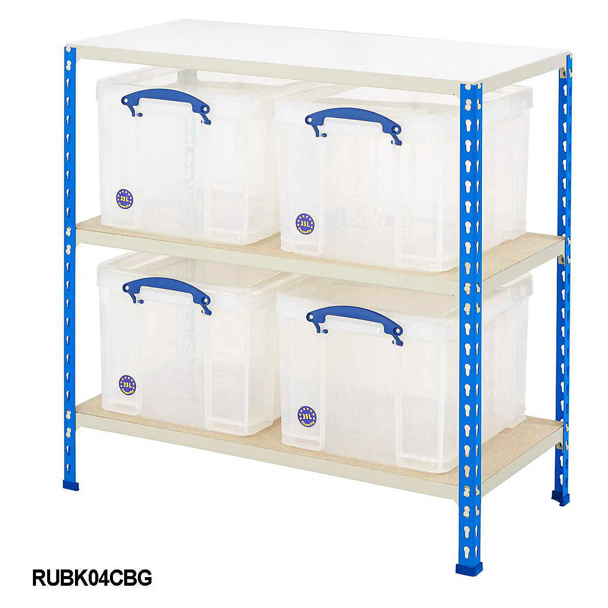 BiG340 Shelving With Really Useful Boxes (Product illustration 3)-2