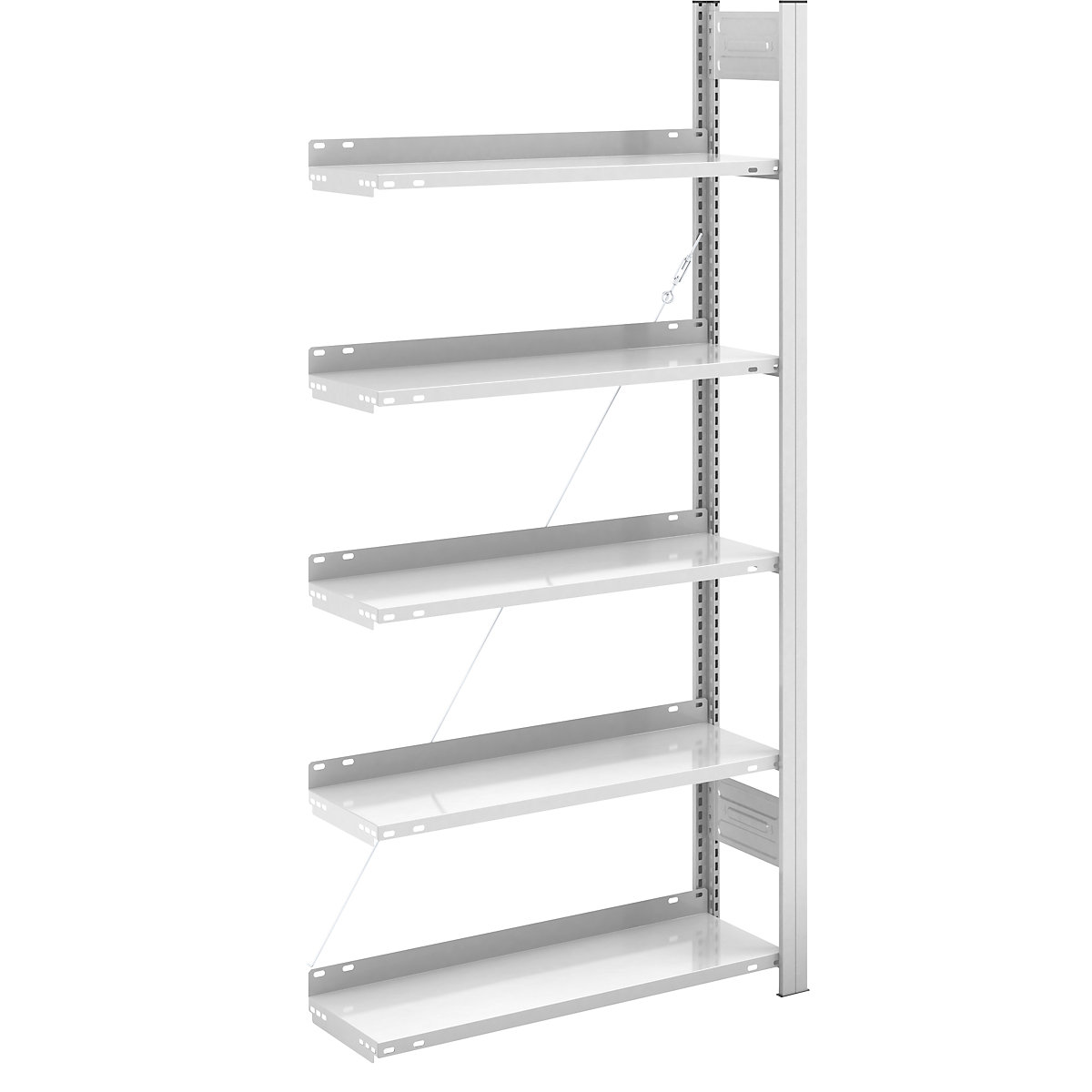 Boltless filing shelf unit, RAL 7035 – hofe