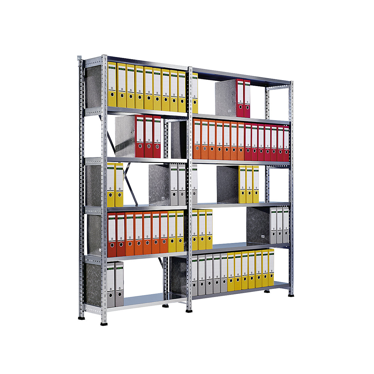 Boltless shelving units for files and archives, zinc plated (Product illustration 2)-1