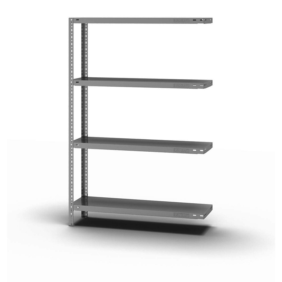 Bolt-together shelf unit, light duty, zinc plated - eurokraft pro