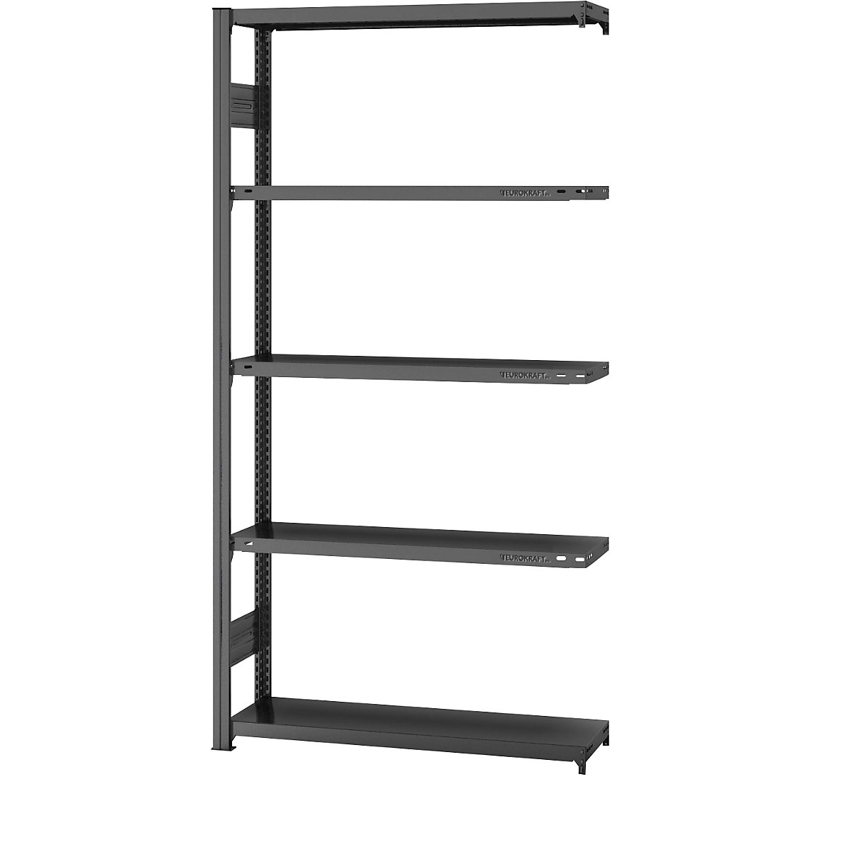 Boltless storage shelving unit, RAL 7035, light duty – eurokraft pro