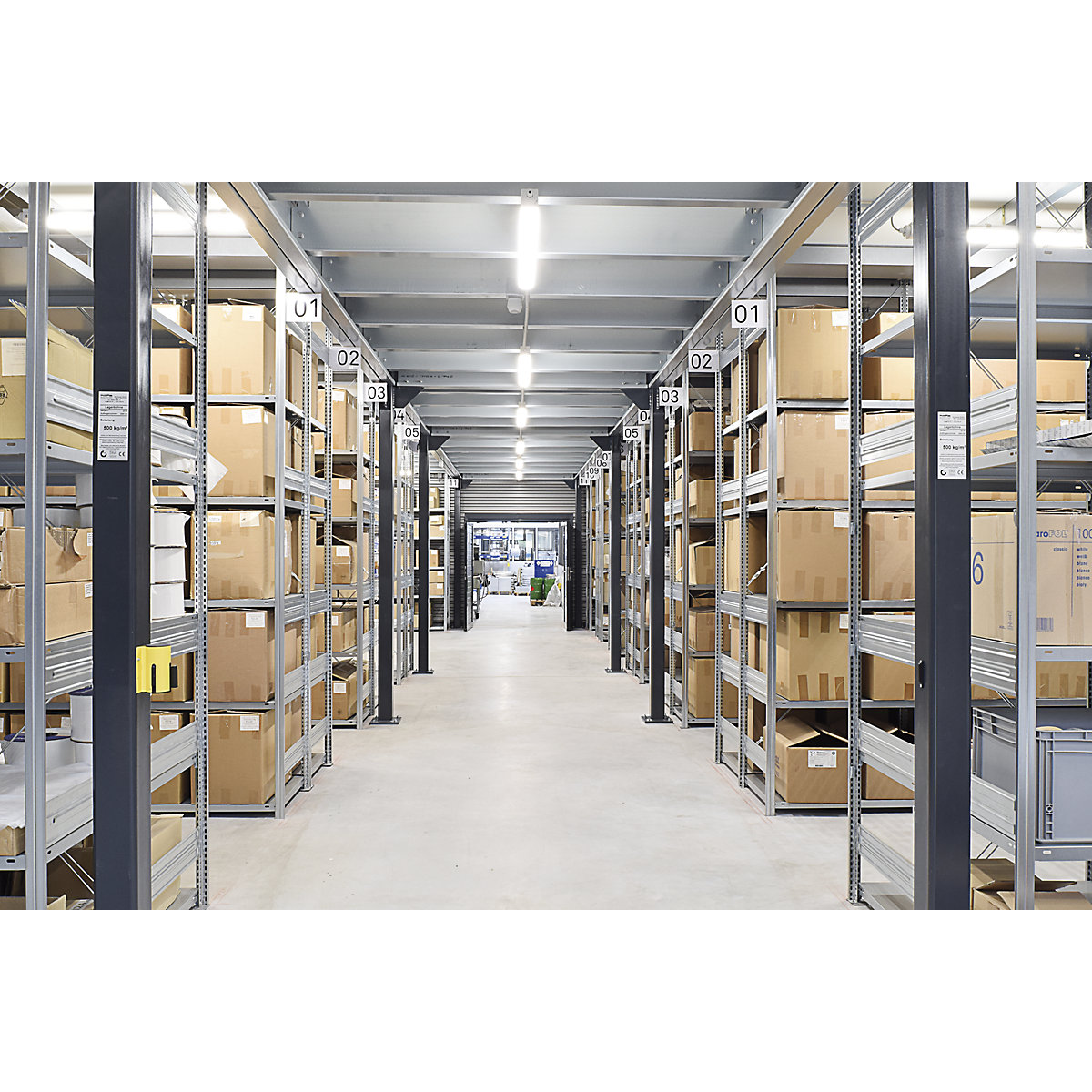Boltless storage shelving unit, zinc plated, light duty – eurokraft pro (Product illustration 6)-5