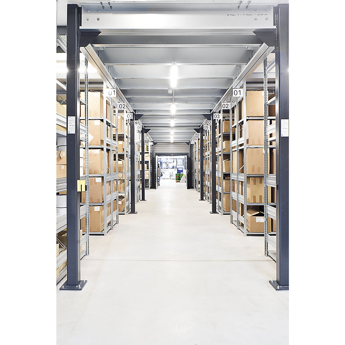 Boltless storage shelving unit, zinc plated, light duty – eurokraft pro (Product illustration 13)-12