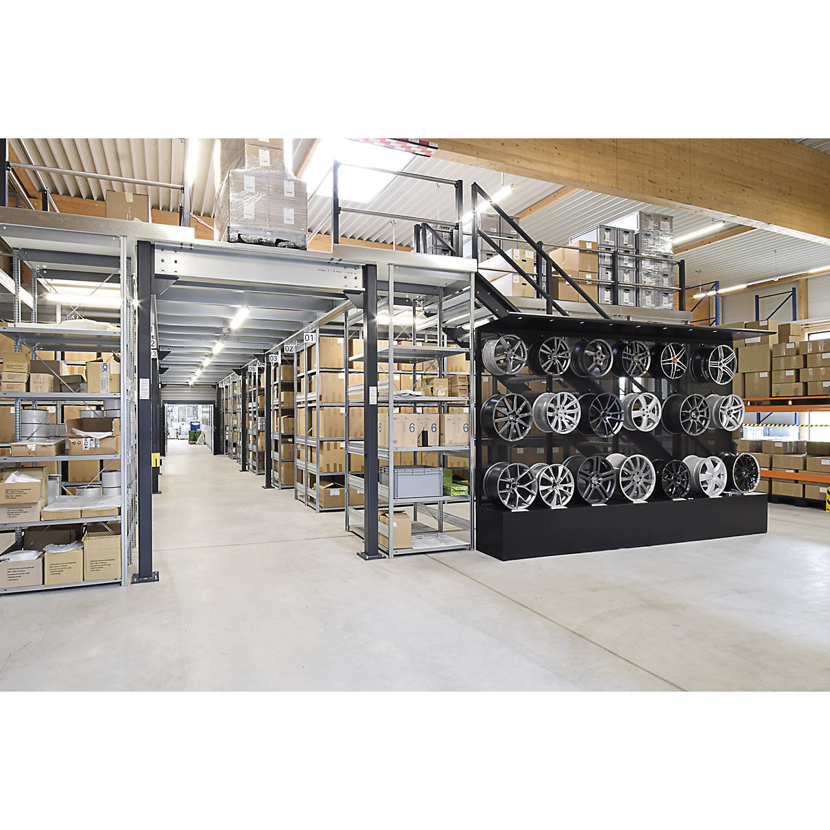 Boltless storage shelving unit, zinc plated, light duty – eurokraft pro (Product illustration 11)-10