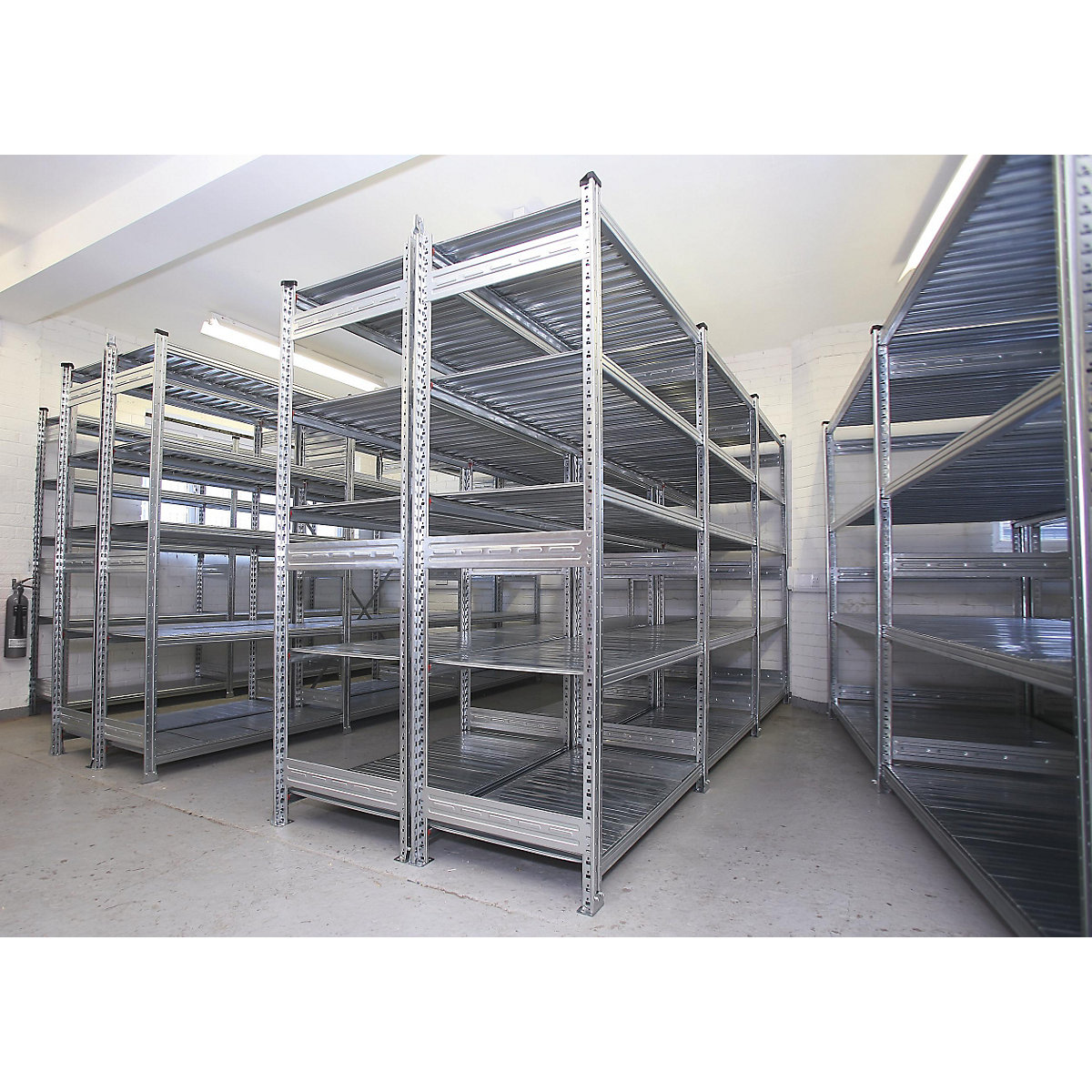 Galvanised shelving, height 2025 mm (Product illustration 2)-1