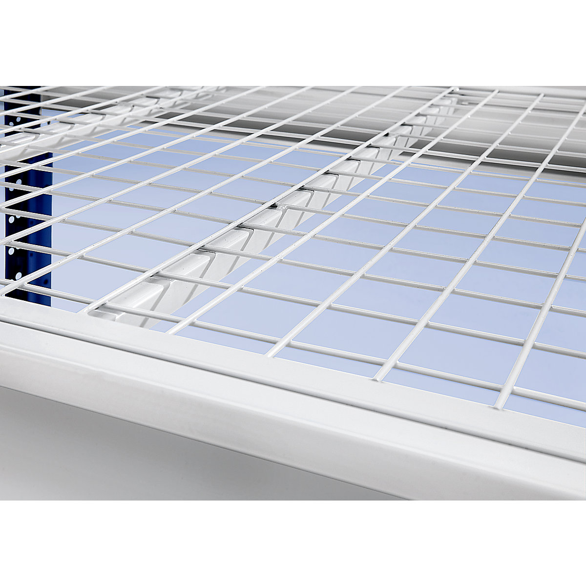 Heavy duty wide span shelving with mesh panel modules (Product illustration 2)-1