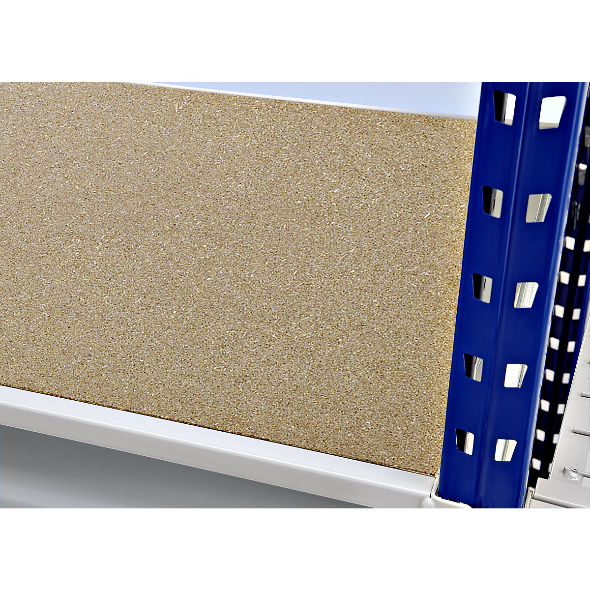 Heavy duty wide span shelving with moulded chipboard shelf panels (Product illustration 4)-3