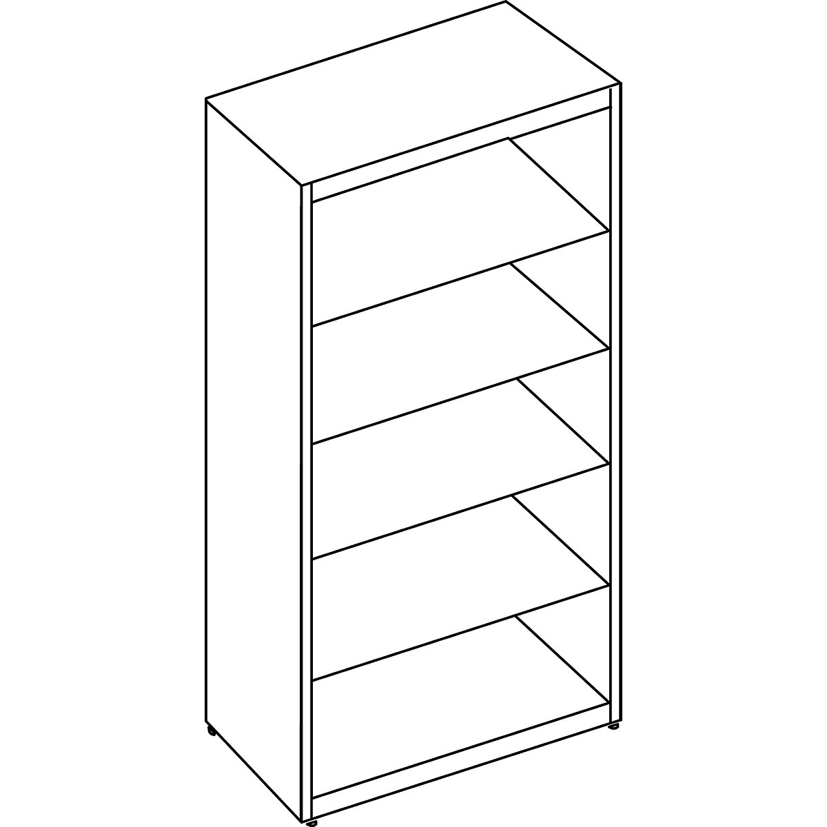 Combination shelf unit – mauser (Product illustration 2)-1