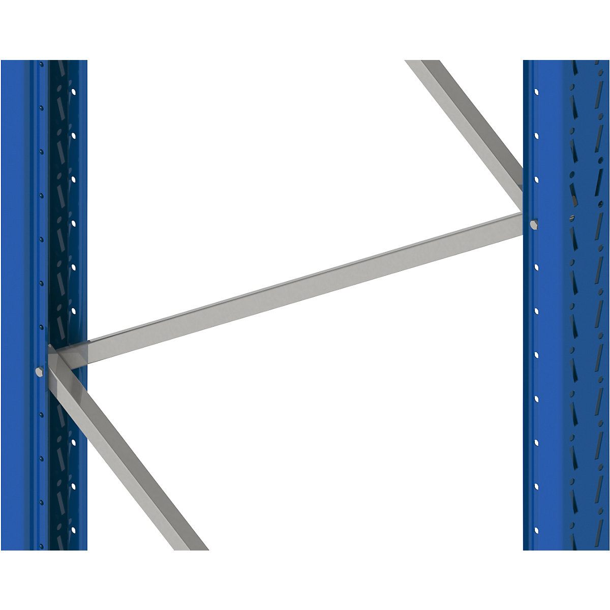 Pallet racking upright, flat pack – eurokraft pro (Product illustration 2)-1