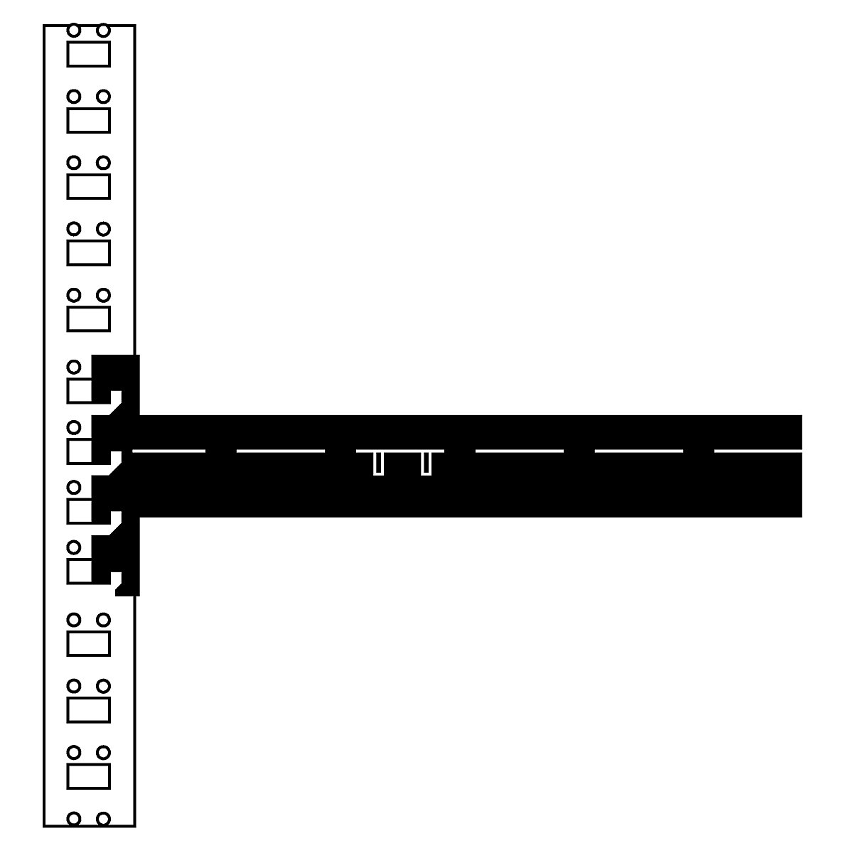 Wide span shelf level complete with shelf – eurokraft pro (Product illustration 7)-6