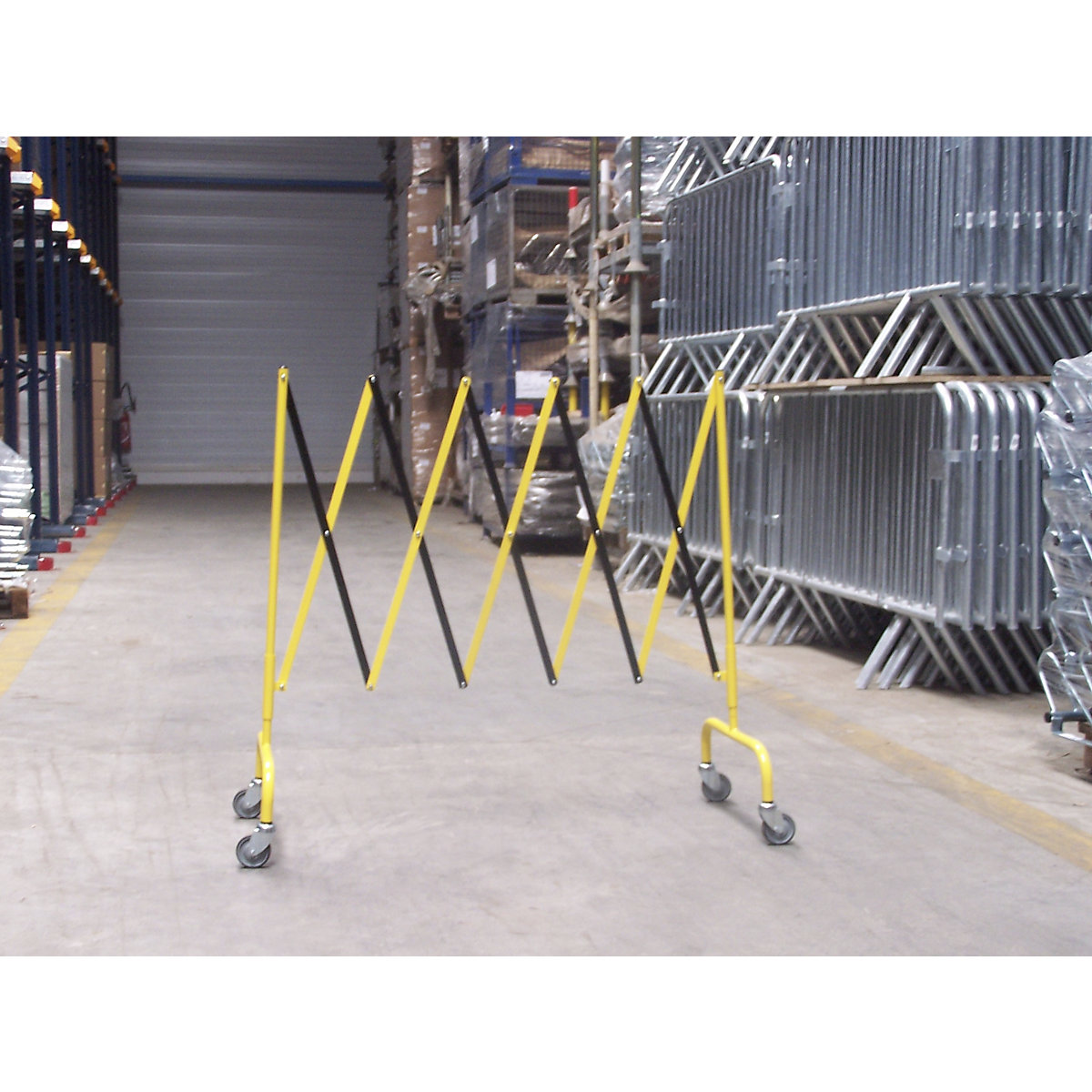 Barrière extensible, sur roulettes – Mottez (Illustration du produit 5)-4