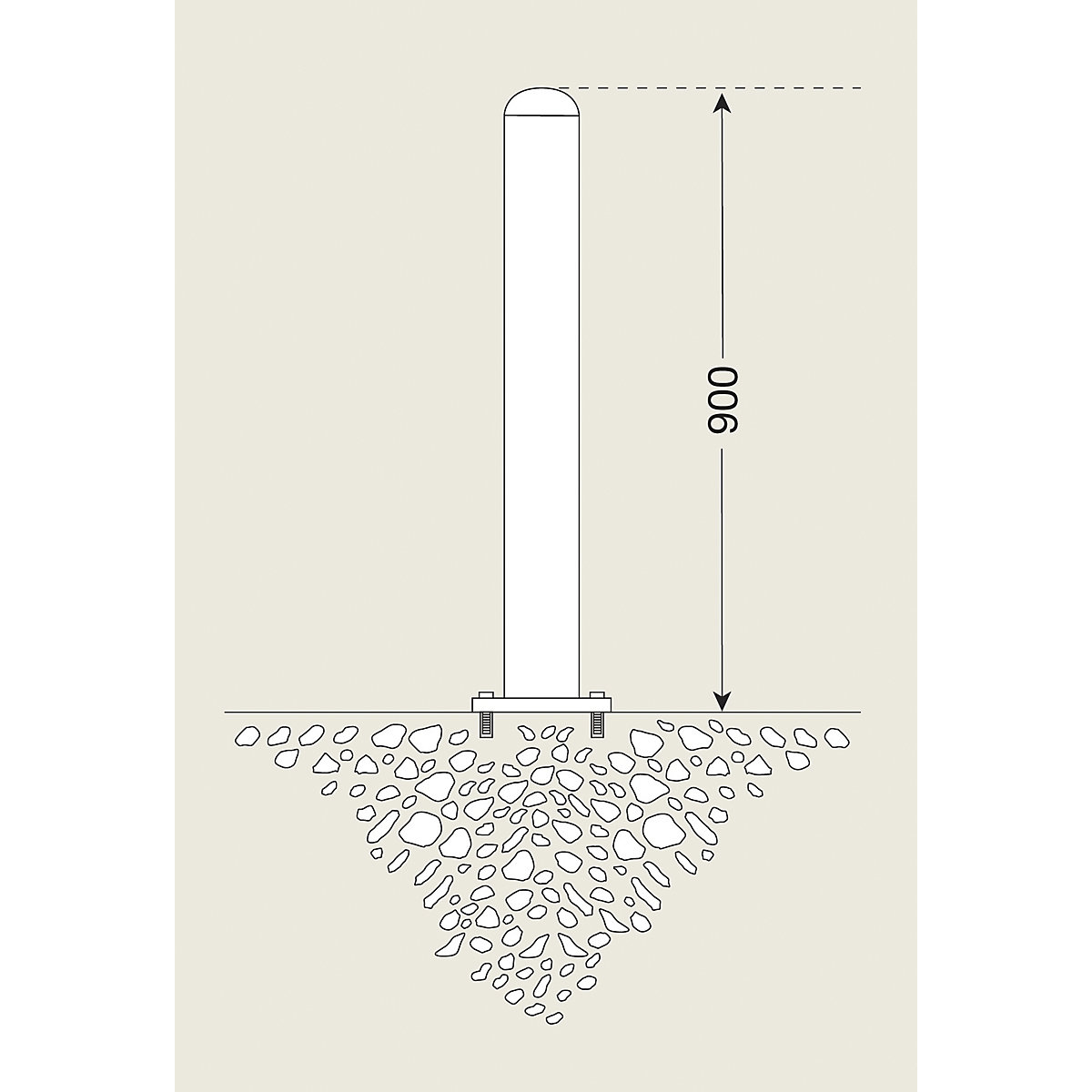 Poteau en inox (Illustration du produit 4)-3