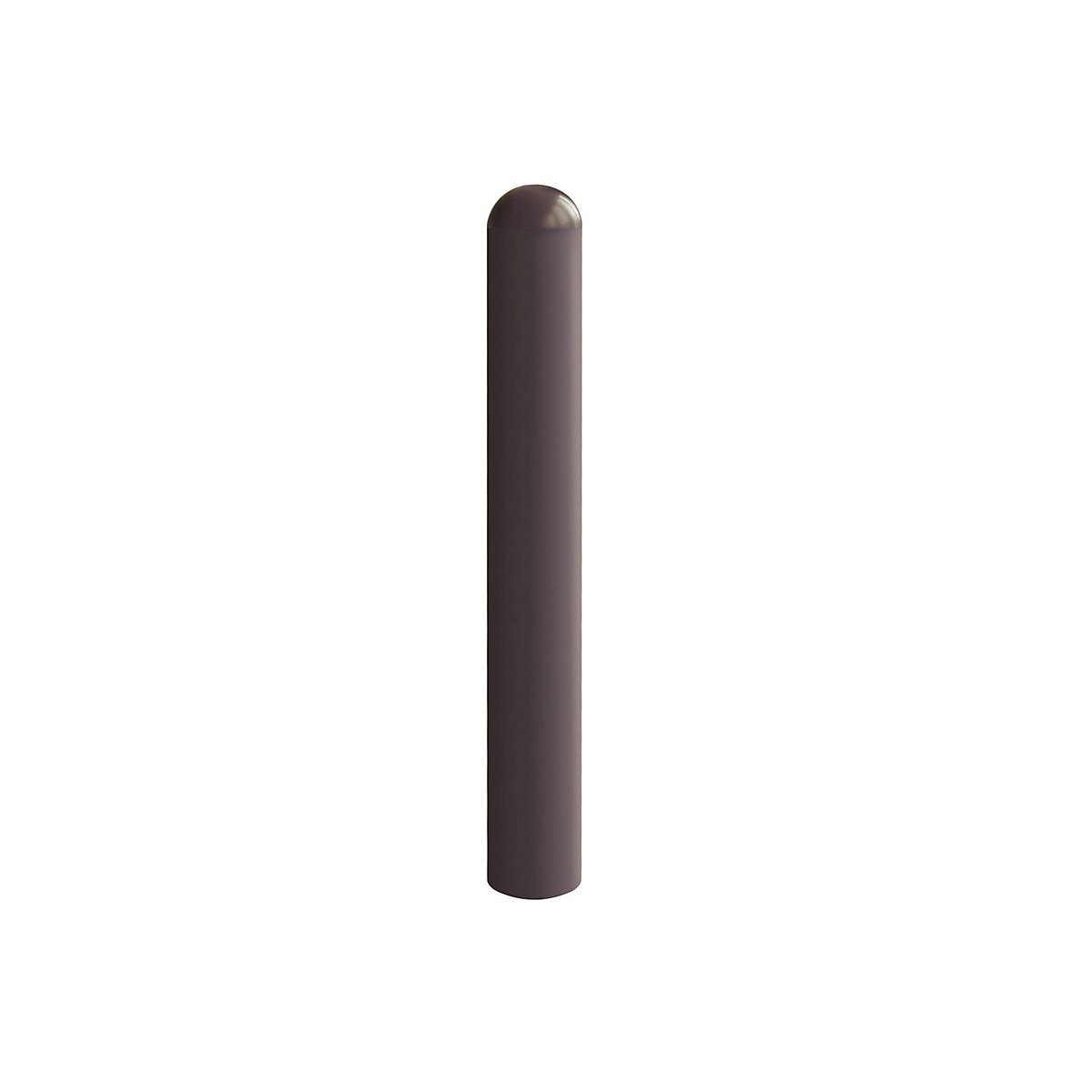 Poteau urbain, hauteur 1250 mm, à sceller dans du béton, Ø 76 mm, 2 œillets pour chaîne-0