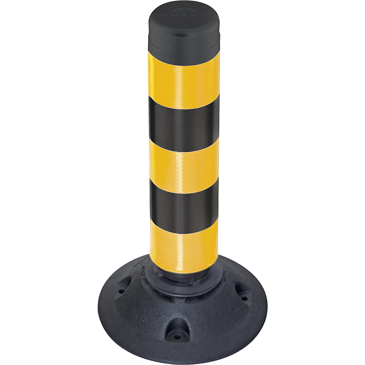 Potelet FlexPin, hauteur 460 mm, jaune / noir réfléchissant-0