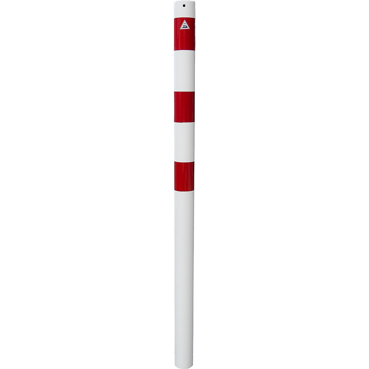 Potelet de délimitation, Ø 76 mm, blanc / rouge – Schake