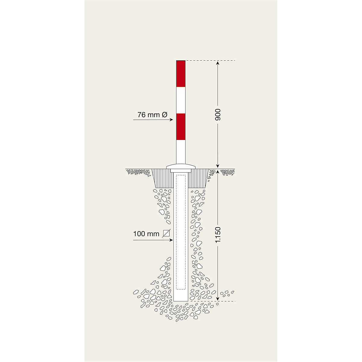 Potelet de délimitation (Illustration du produit 2)-1