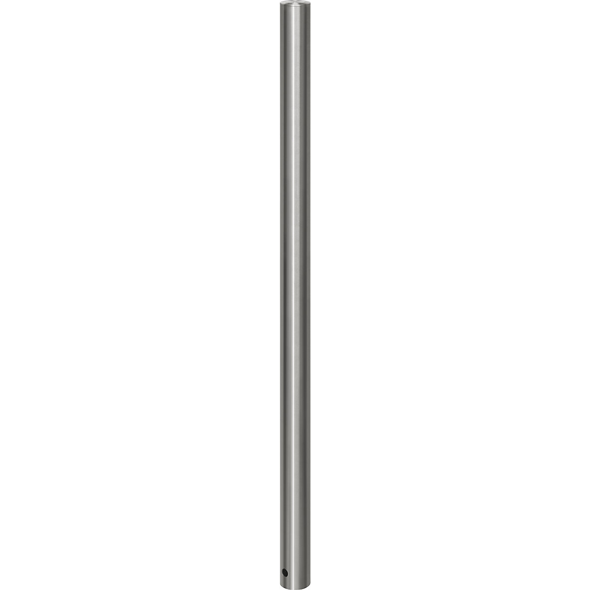 Potelet en inox, à tête plate, douille de sol à sceller dans du béton, Ø 60 mm-0