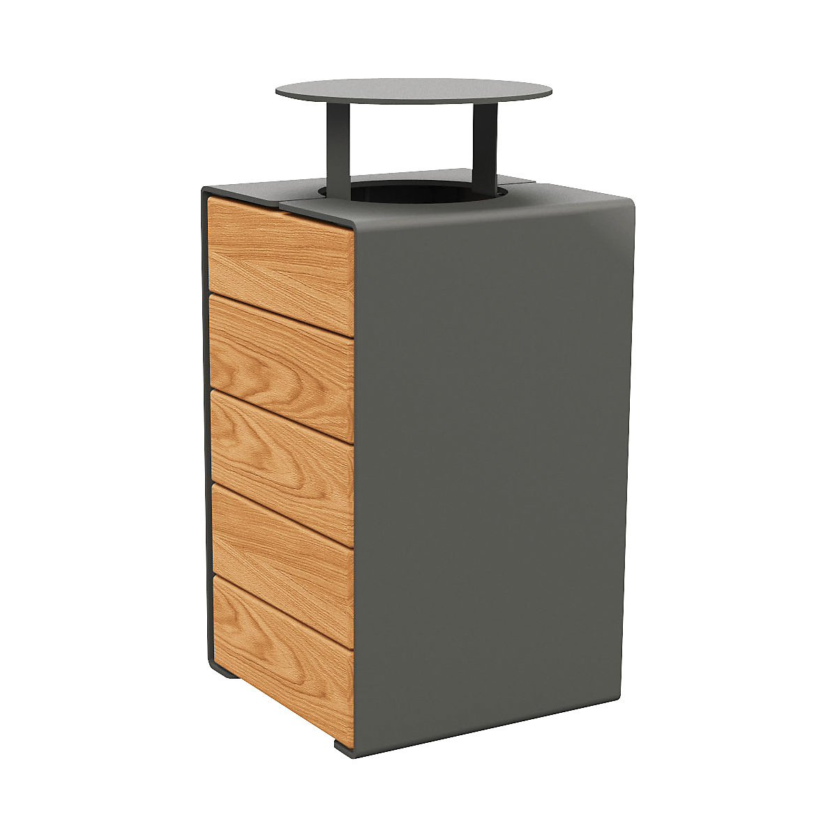 Caixote do lixo KUBE com tampa – PROCITY
