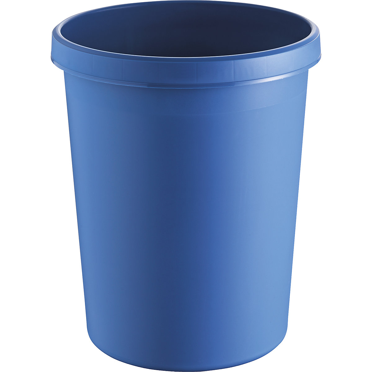 Cesto de papéis em polietileno – helit, capacidade 45 l, embalagem de 2 unid., AxØ 480 x 390 mm, azul-0