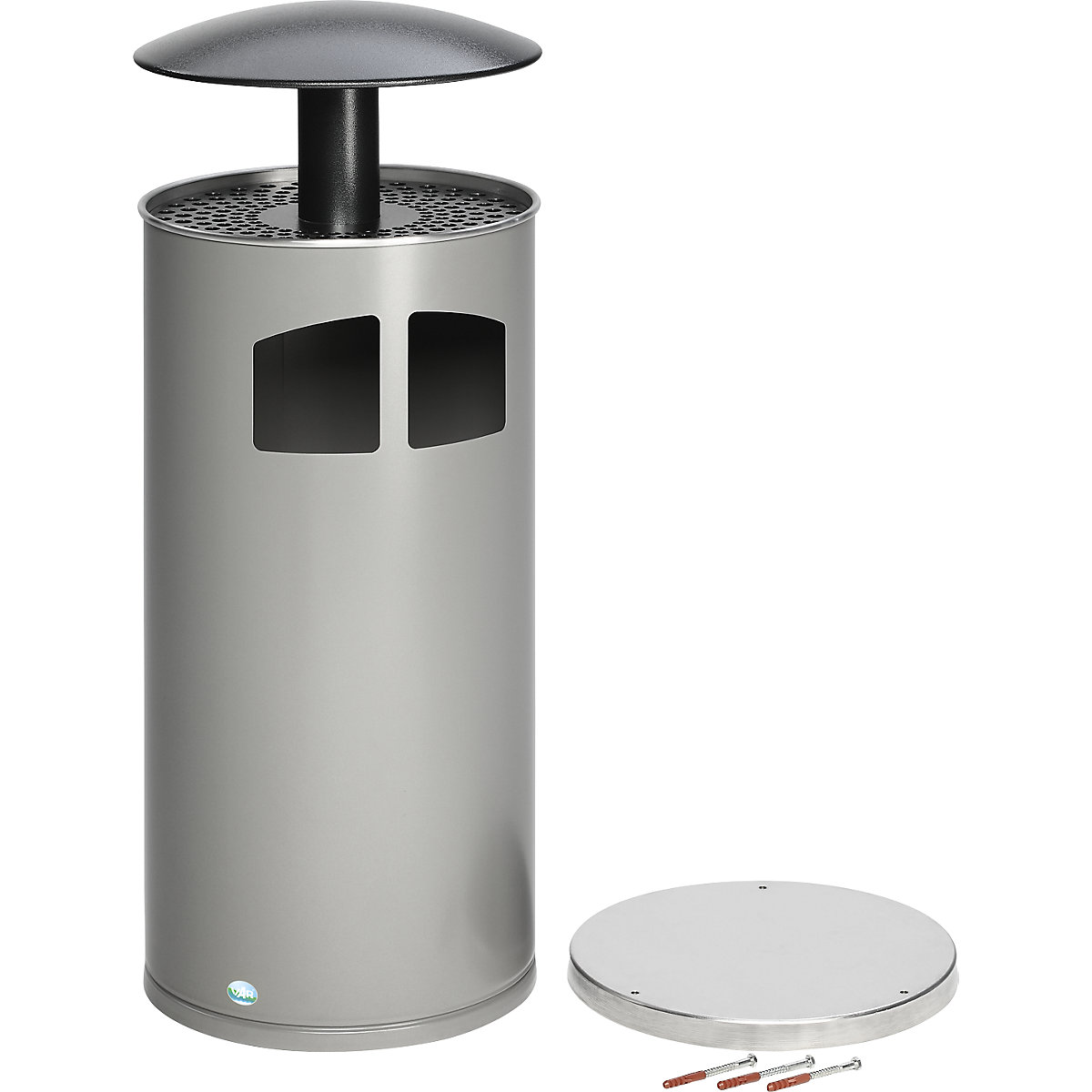Coletor de lixo/cinzeiro com recipiente interior – VAR (Imagem do produto 2)-1